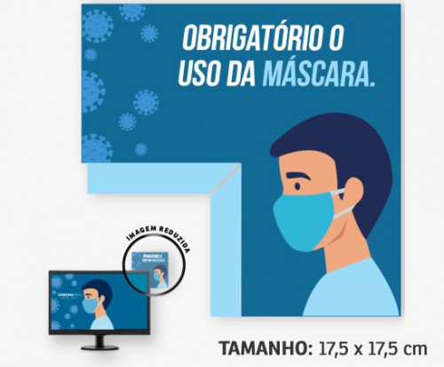 ACESSÓRIOS PARA COMPUTADORES DISPLAY PARA MONITOR PVC 0,50 PREMIUM BRANCO QUADRADO - 4X0 - 8unid - DPL03M8C