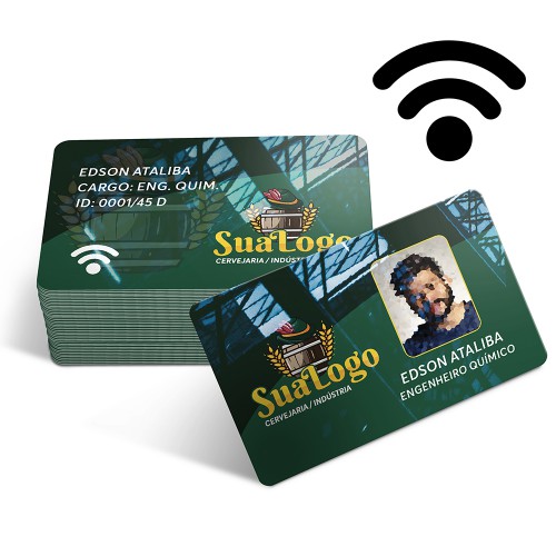 CARTÃO DE PROXIMIDADE PVC BRANCO - 4X4 - 10unid - GIFT1435