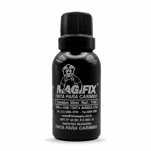 TINTA PARA ALMOFADA TINTA PRETA DE 30ML - 0X0 - 1unid - GENC0002