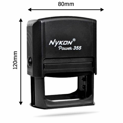 CARIMBOS AUTOMÁTICOS POWER NYKON 355 60X40MM PRETO - 1X0 - 1unid - GENC0021